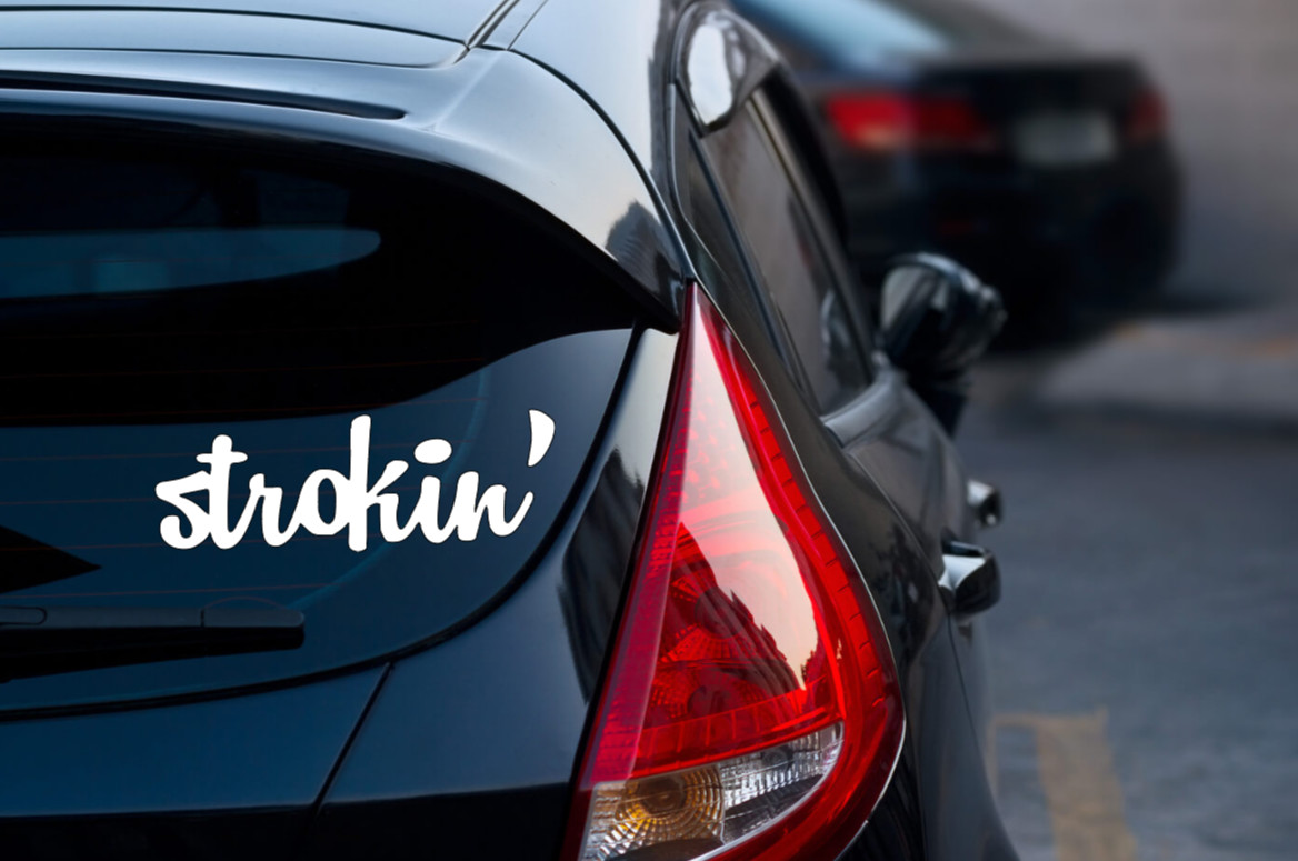 Strokin Diesel Truck Banner Vinyl Decal Sticker Powerstroke Turbo Soot