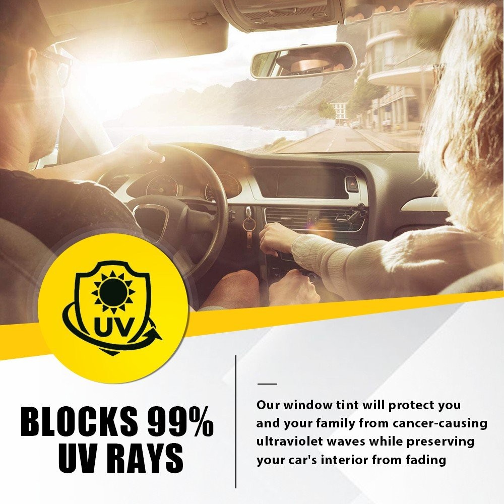60×12″ Car Sun Windshield Visor Vinyl PVC Window Tint Decal Strip Black Sticker`