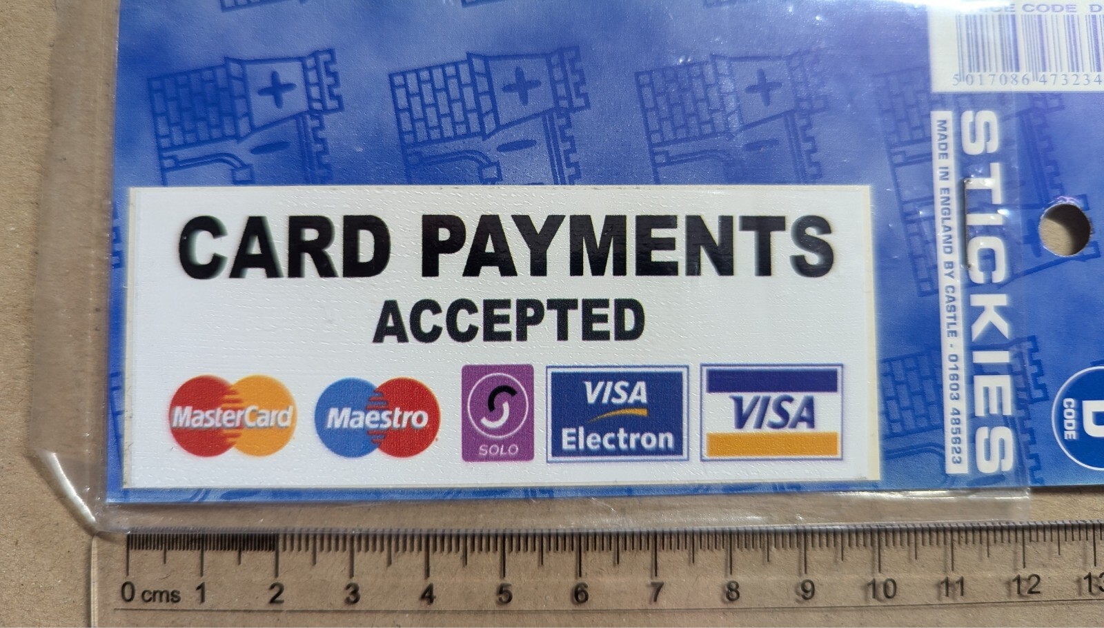 Credit Card Payment Visa MasterCard Sign Emblem Car Van Vinyl Sticker Decal
