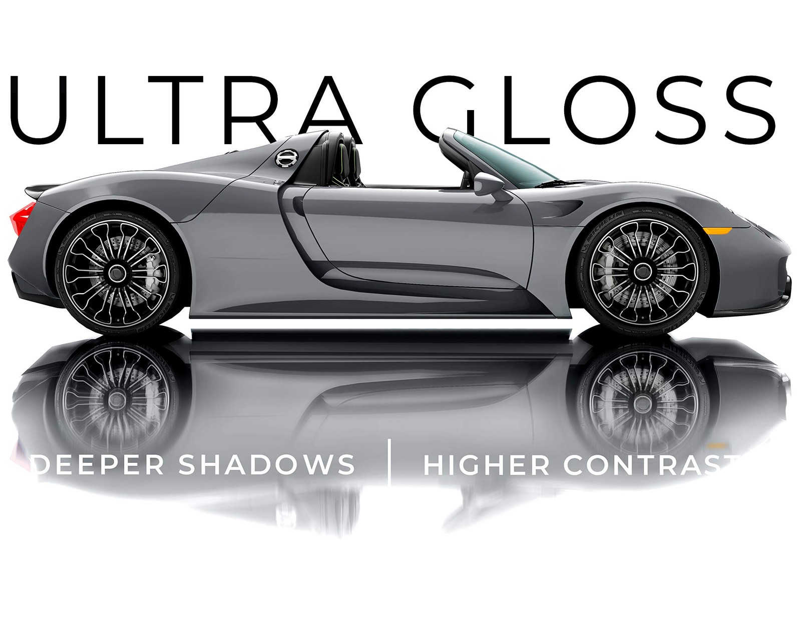 Vinyl Car Wrap Ultra Gloss Nardo Dark Grey 15ft x 5ft Film Roll VViViD+