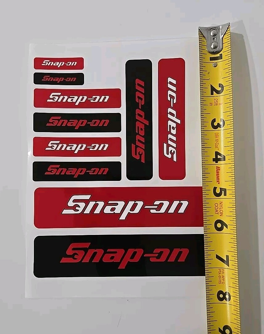 2XPacks Snap On Tools Promo 20 stickers Total Red,White,Black,Green Decal Emblem