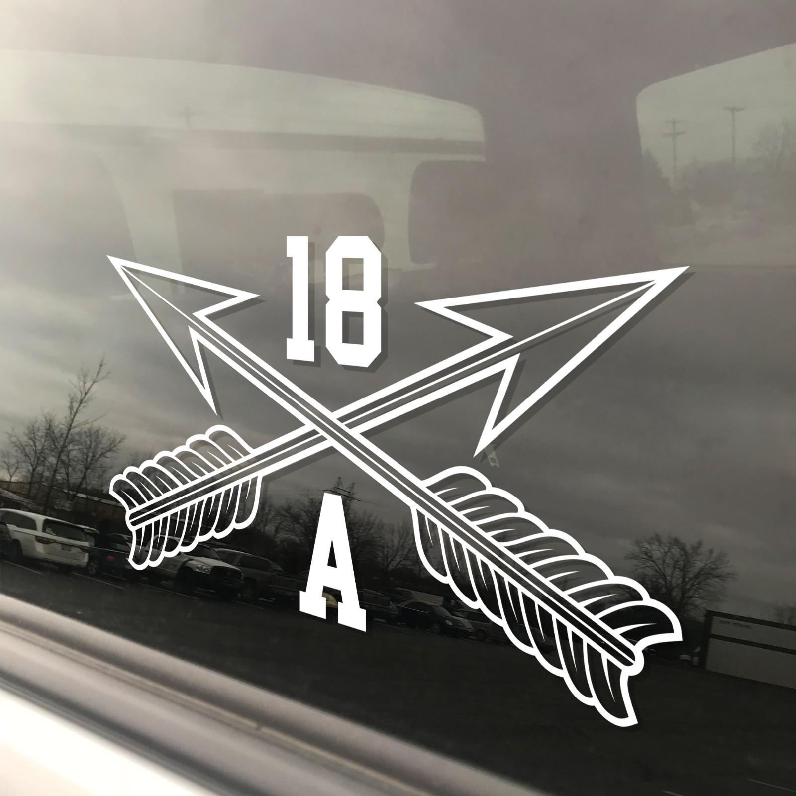 Army MOS 18A Special Forces Officer SF Crossed Arrows Insignia Decal 3″ x 5.5″