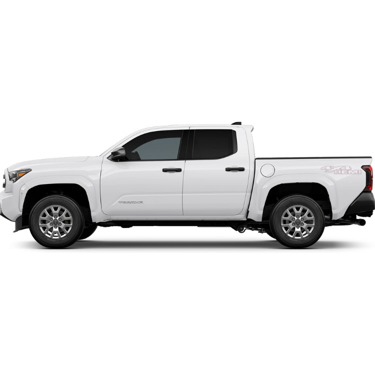 4×4 Vinyl Hemi Decal for Trucks (Silver)