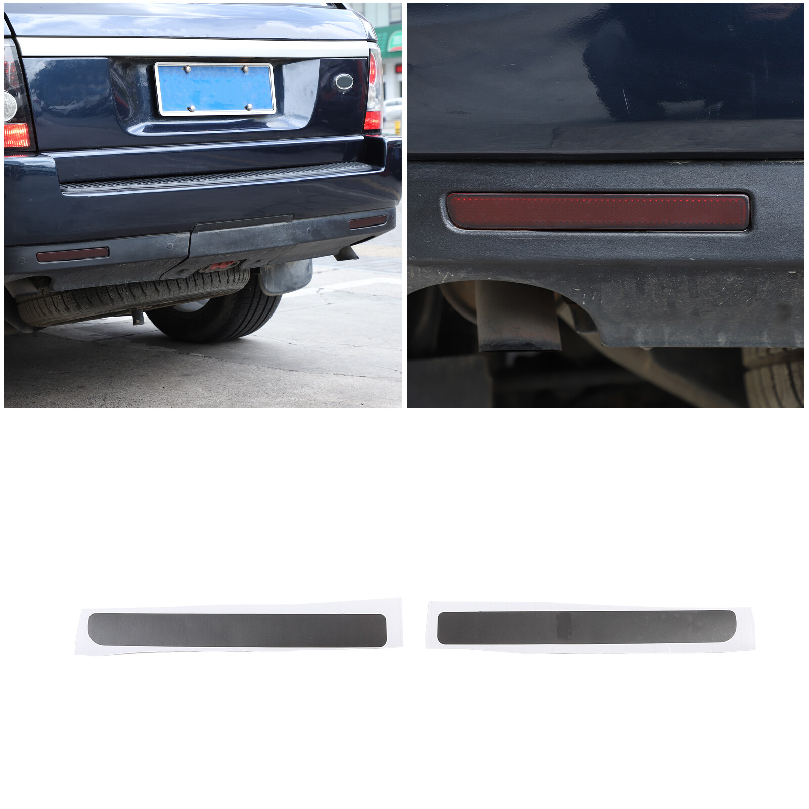 2pcs Smoked Rear Fog Light Overlay Film Black out Fits Range Rover Sport 2005-13