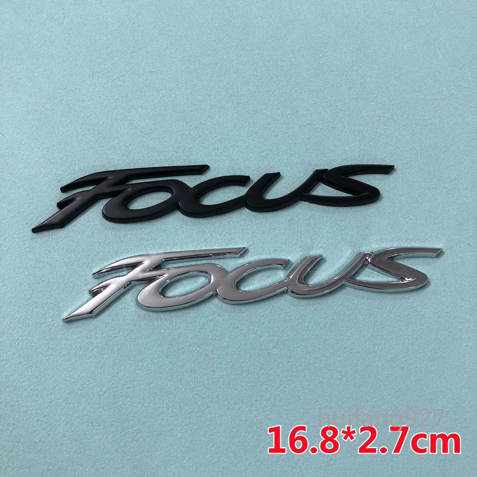 Metal 3D Car Body Rear Trunk Tailgate Badge Emblem Decal Nameplate Sticker Focus
