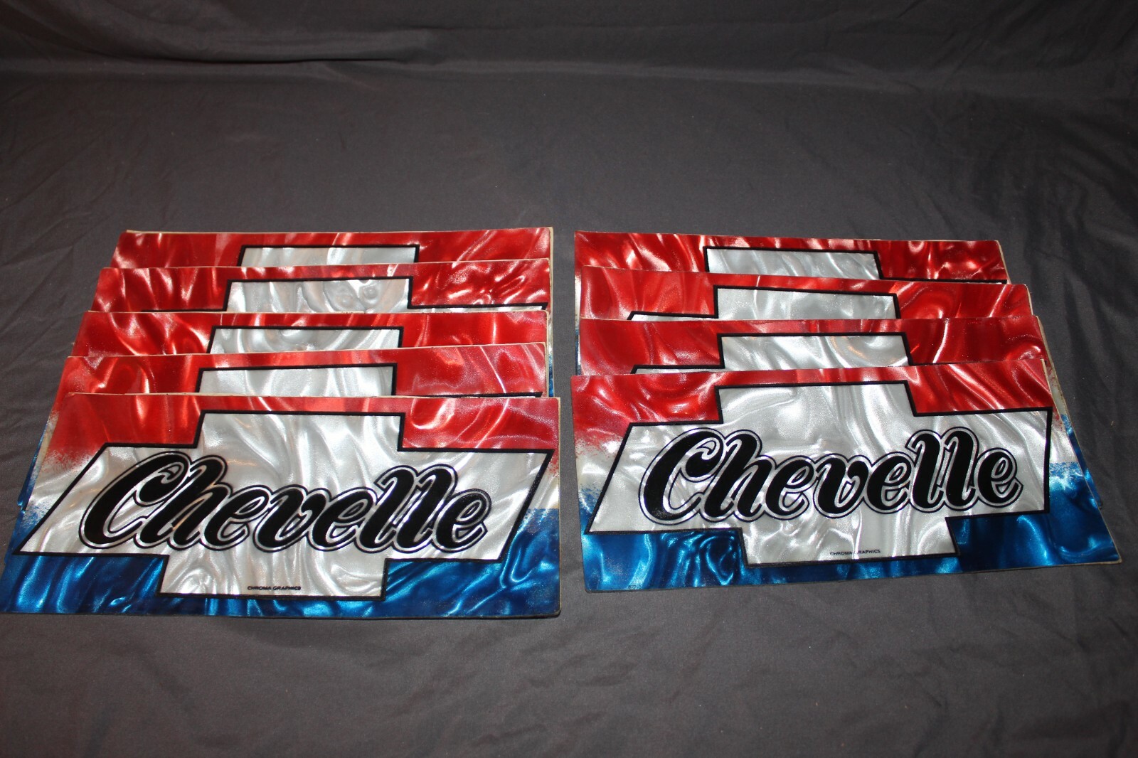 Chroma Graphics Vintage 70s 80s Auto License Plate Decal Chevelle Chevy