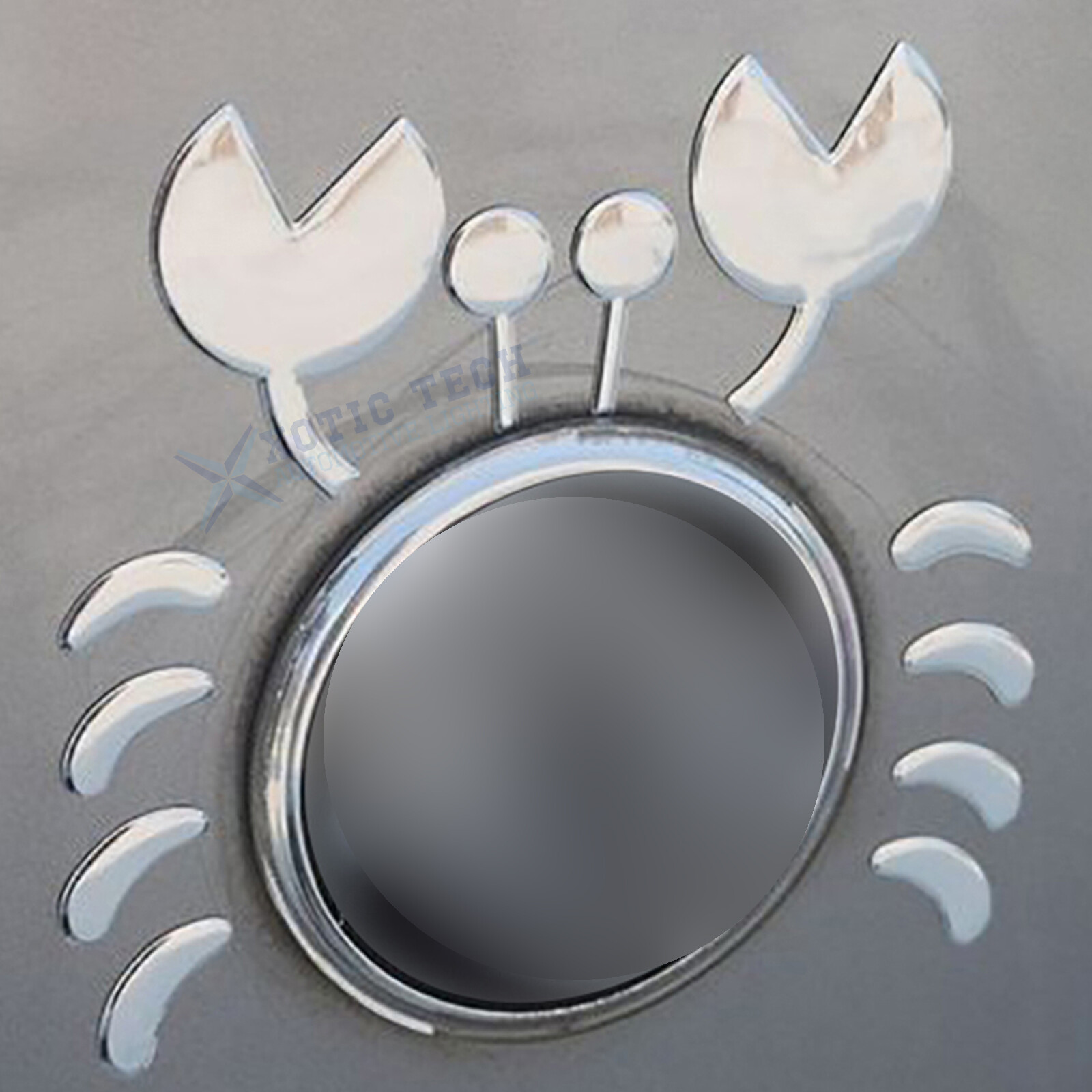 3D Crab Car Logo Stickers Auto Emblem Decal Universal Waterproof Self-Adhesive