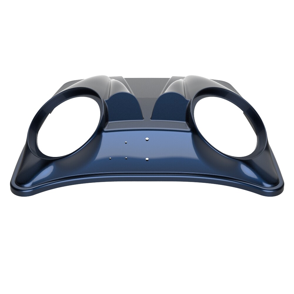 Midnight Blue 8” Speaker Lids For Advanblack/Harley Chopped Tour Pack