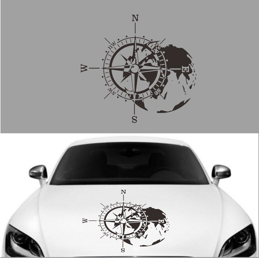 Vinyl Decal Compass Totem Graphics Sticker Waterproof For Car Truck Universal