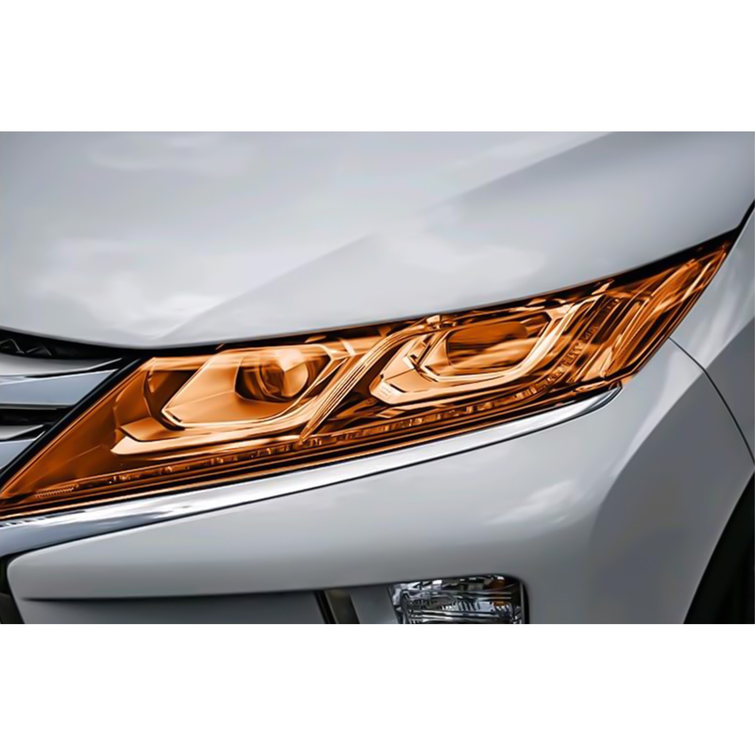 Durable For Vehicle Headlight Taillight Amber Orange Tint Film Light Protection