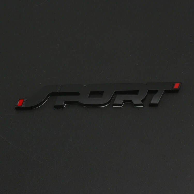 Car Trunk Racing Sport Logo Emblem Badge Decal Metal 3D Chrome Styling Sticker