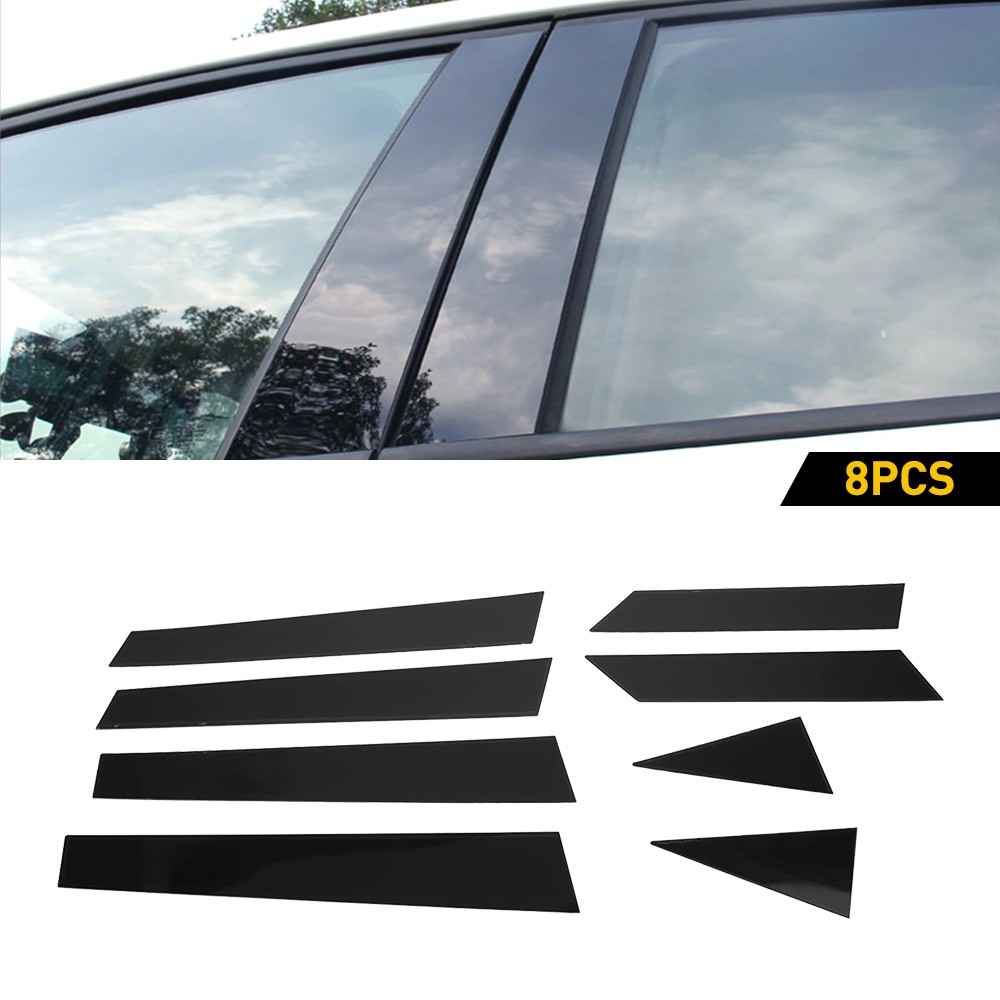 Black Pillar Posts Window Door Trim Cover For Nissan Altima 2013-2018 Deco D