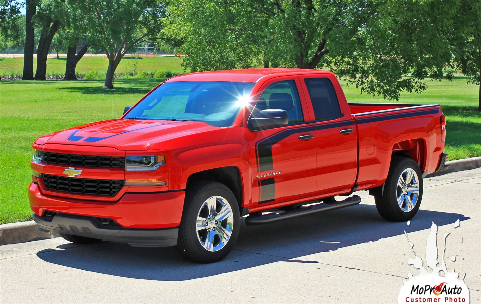 2016-2018 Silverado Special Ed Rally Hood Door Bed Vinyl Graphic Decal Stripes
