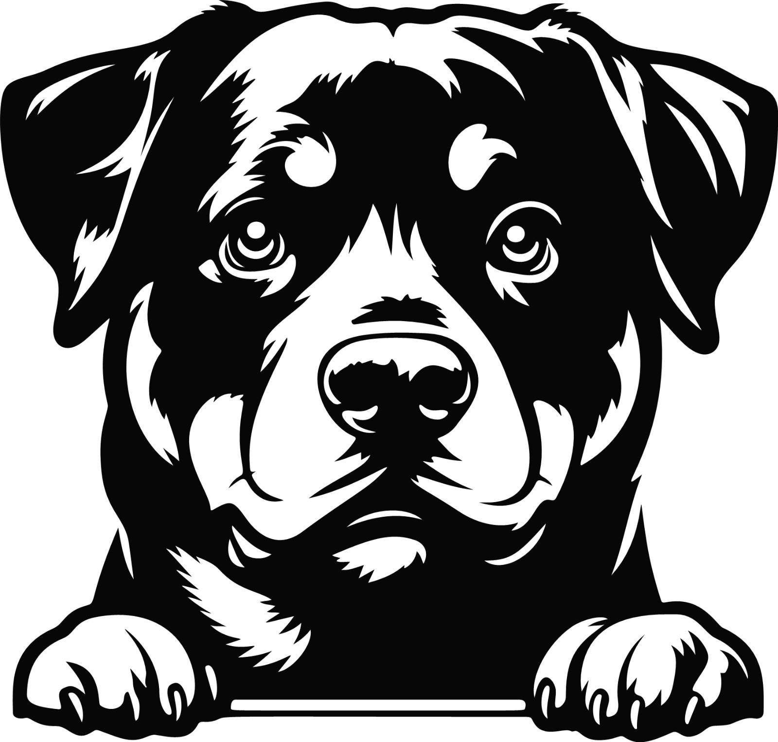 Peeking Puppy Image 12 Die Cut Vinyl Decal Sticker 42 different colors available