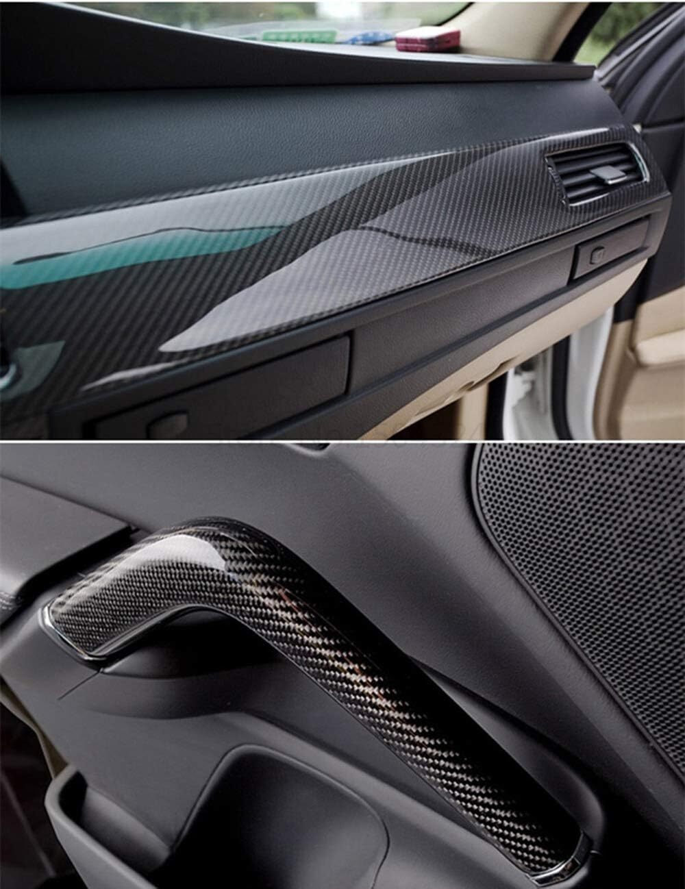 Black Vinyl Wrap Kit for Blackout Chrome Delete1 Window Trim Door Trim