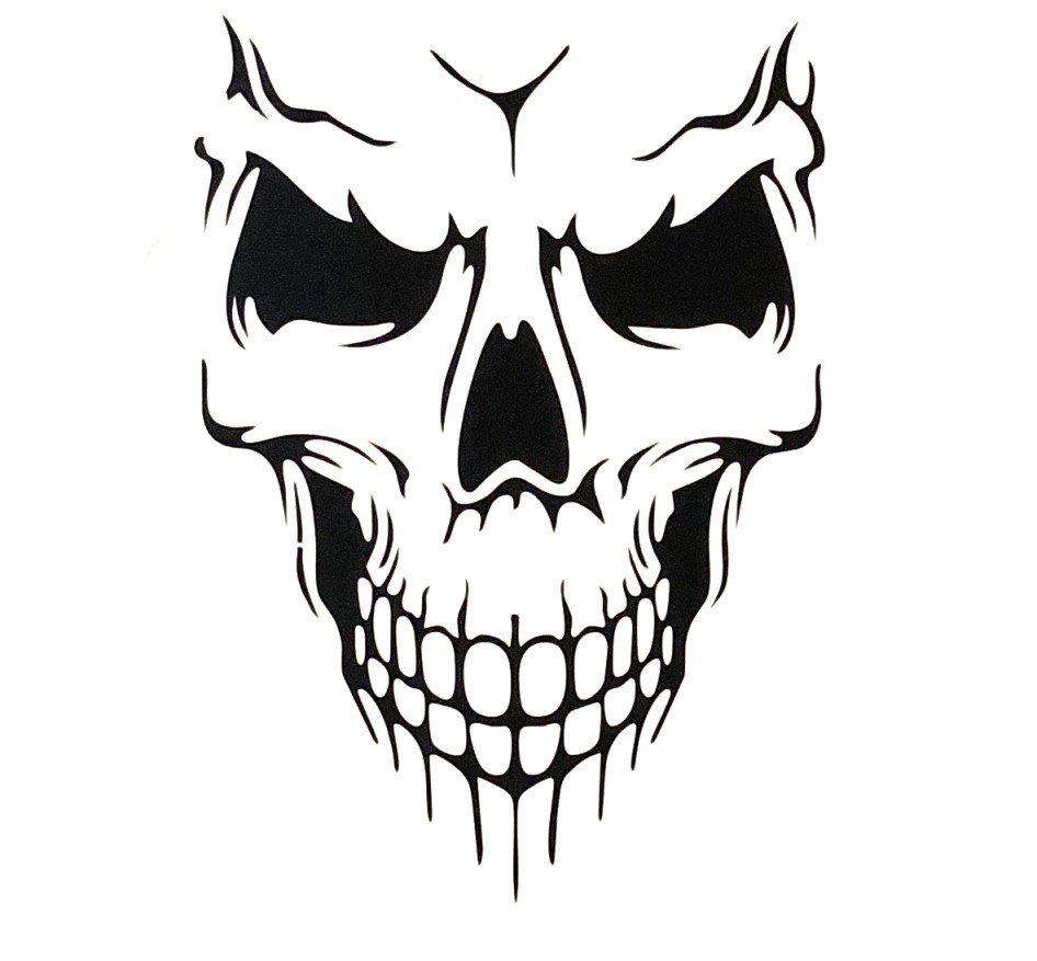 Skull Hood Decal Large 32″ Graphic Sticker for Truck Jeep Car Trailer Boat Vinyl