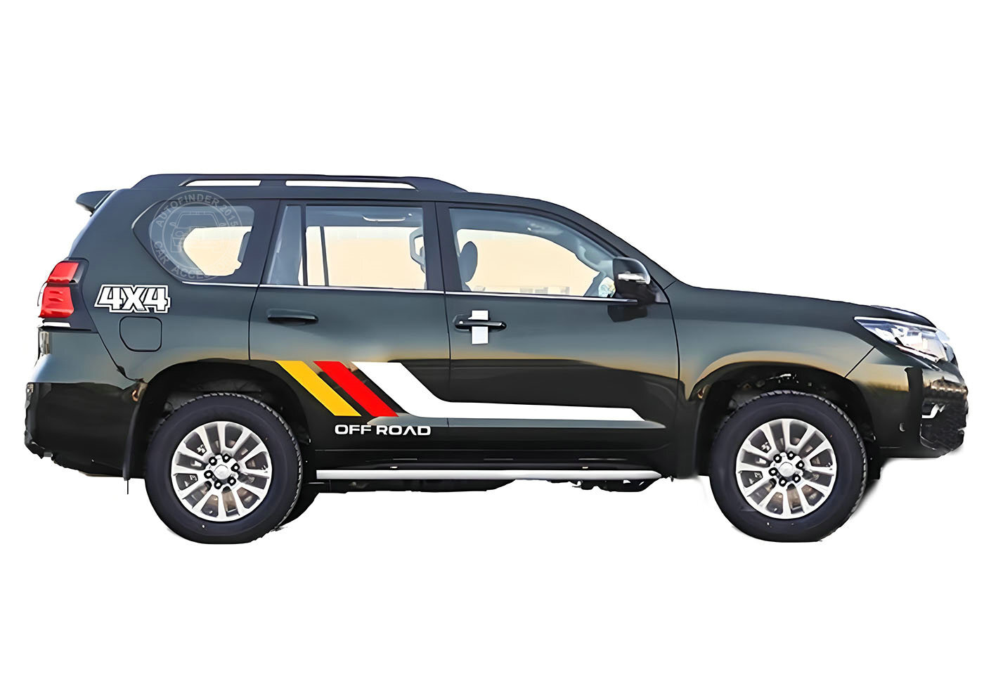 Car Side Sticker Graphic Decal For Toyota Prado 4×4 Off Road Racing Stripe Vinyl
