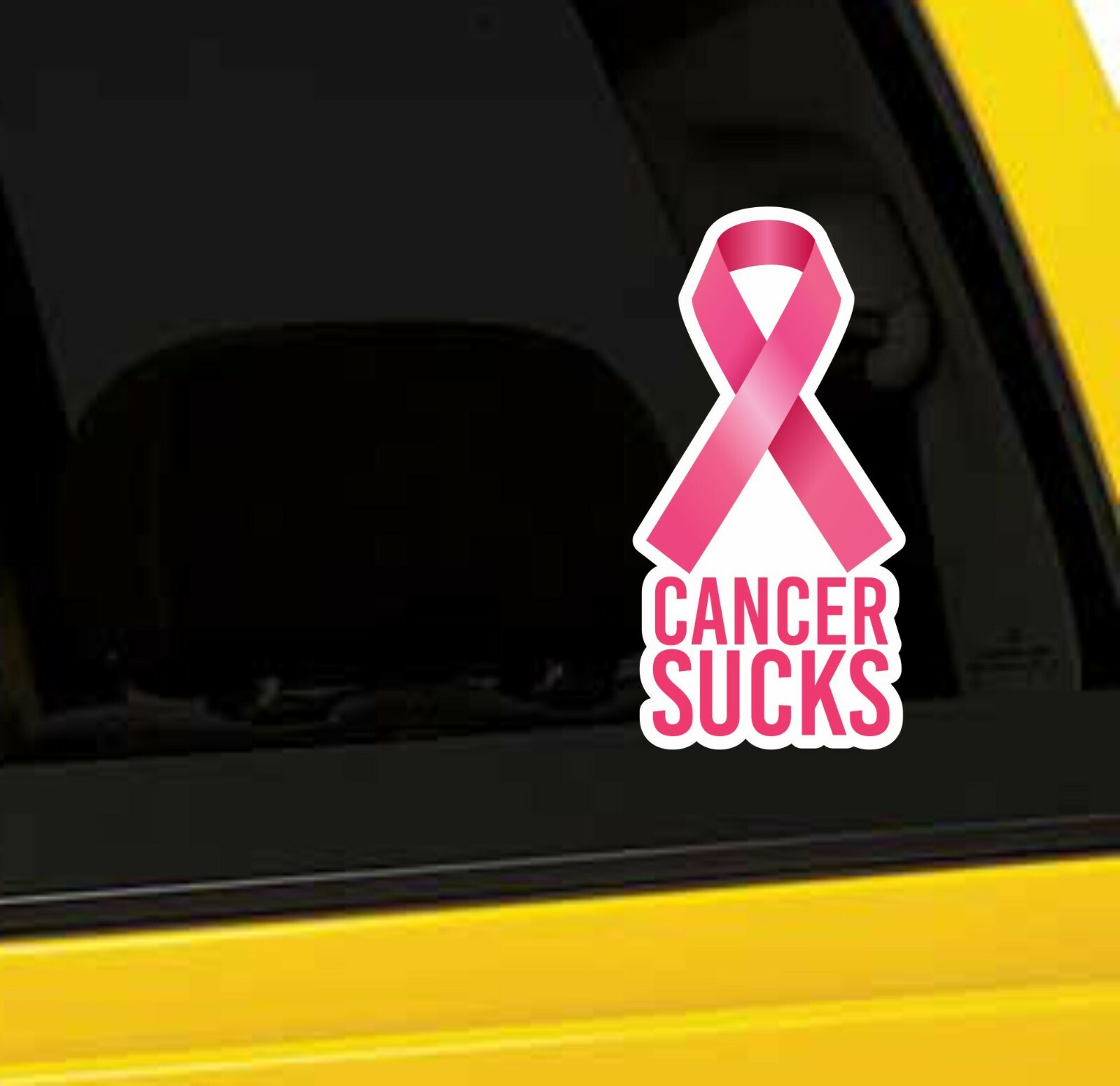 Cancer Sucks Window or Bumper Sticker Decal 5 Inch