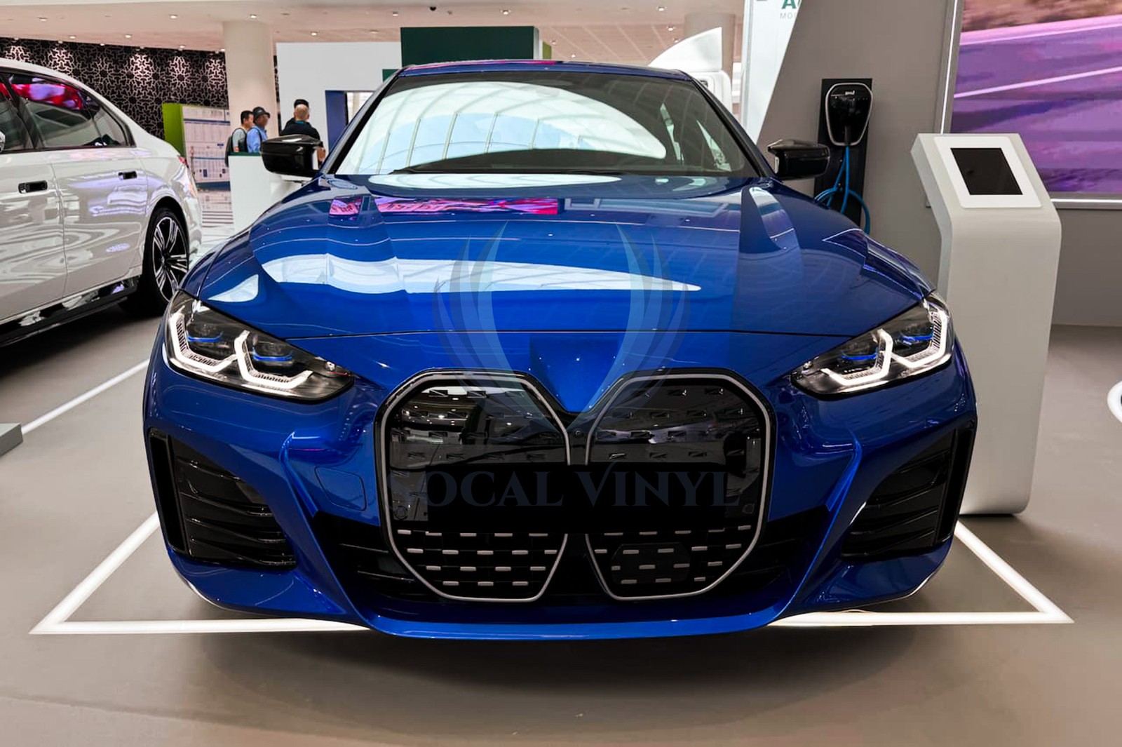 Gloss Metallic Intense Blue PPF TPU Paint Protection Film Dry Wet Car Vinyl Wrap