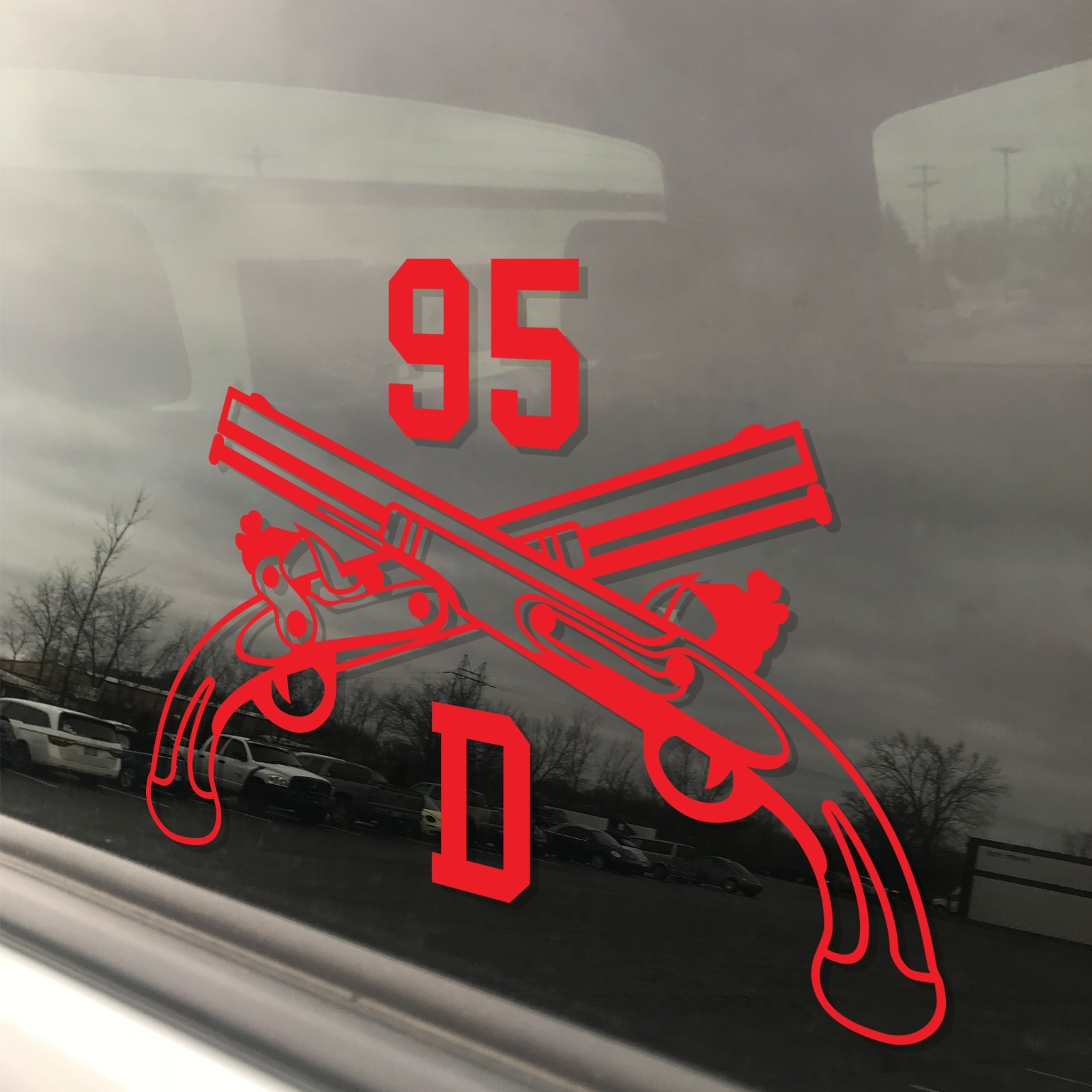 Army MOS 95D CID Special Agent MP Crossed Pistols Insignia Decal 3″ x 5.5″