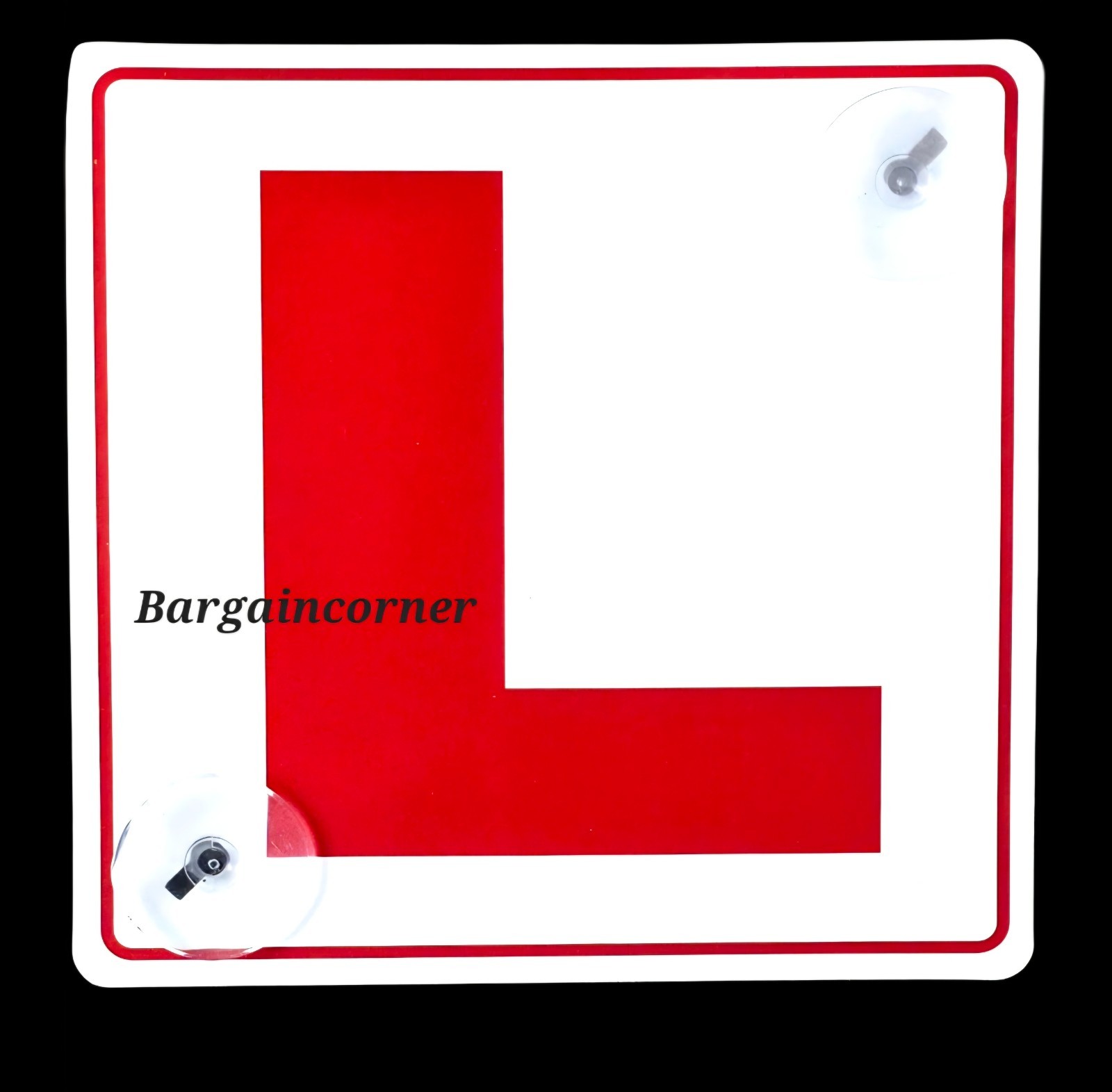 L PLATE SIGN Learner Driver Car Sign L Plate Advisory Sign With Suction Cup Hook