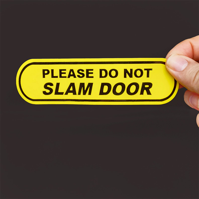 (2) DO NOT SLAM DOOR Decals, Vinyl Stickers, 6 Inches