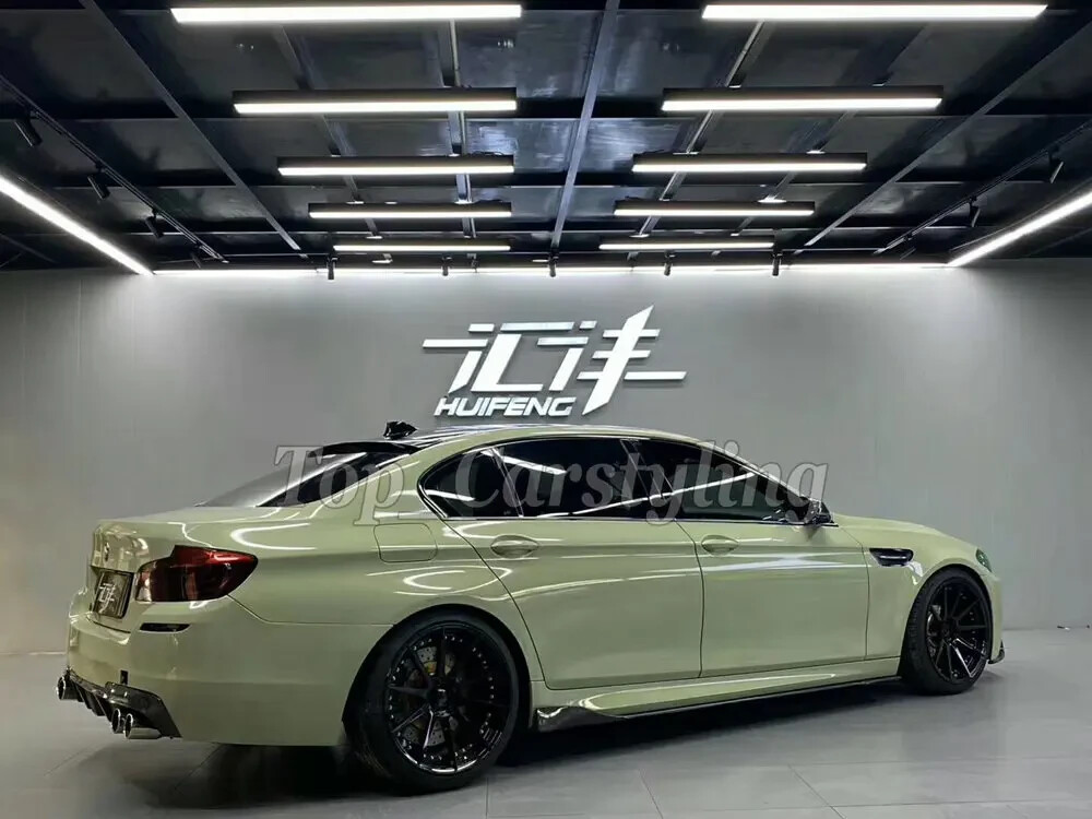 50FT x 5FT Premium Ultra Gloss Glossy Vinyl Car Wrap Film Sticker Khaki Green
