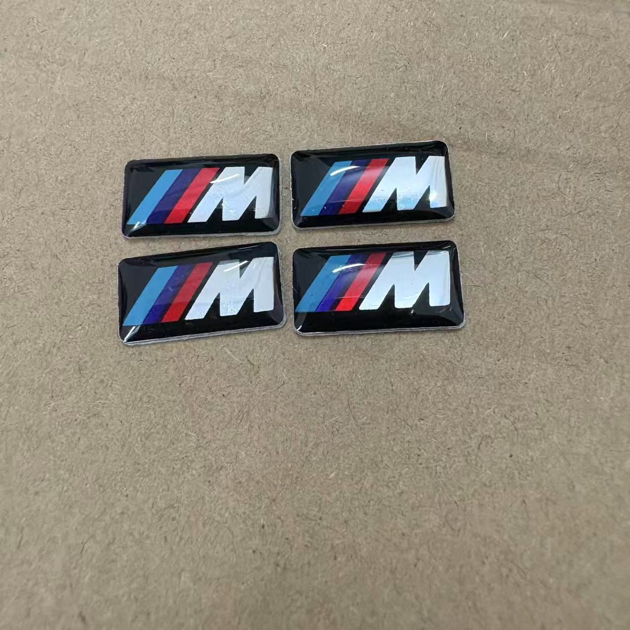 17MM X 9MM FOR BMW WHEEL M BADGE STICKER EMBLEM Decorative DECAL 10PCS