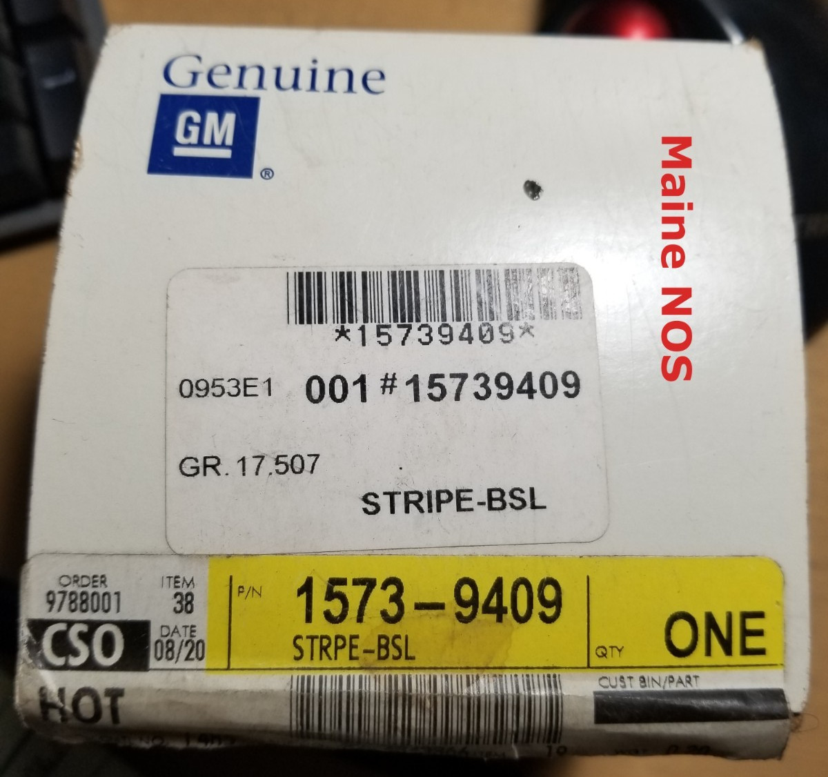 OEM GM 15739409 Stripe Kit 1998-99 GMC Jimmy