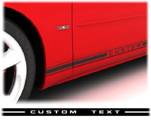 Dodge Charger Rocker Panel Strobe Side Stripes 2006 2007 2008 2009 2010 Pro Moto