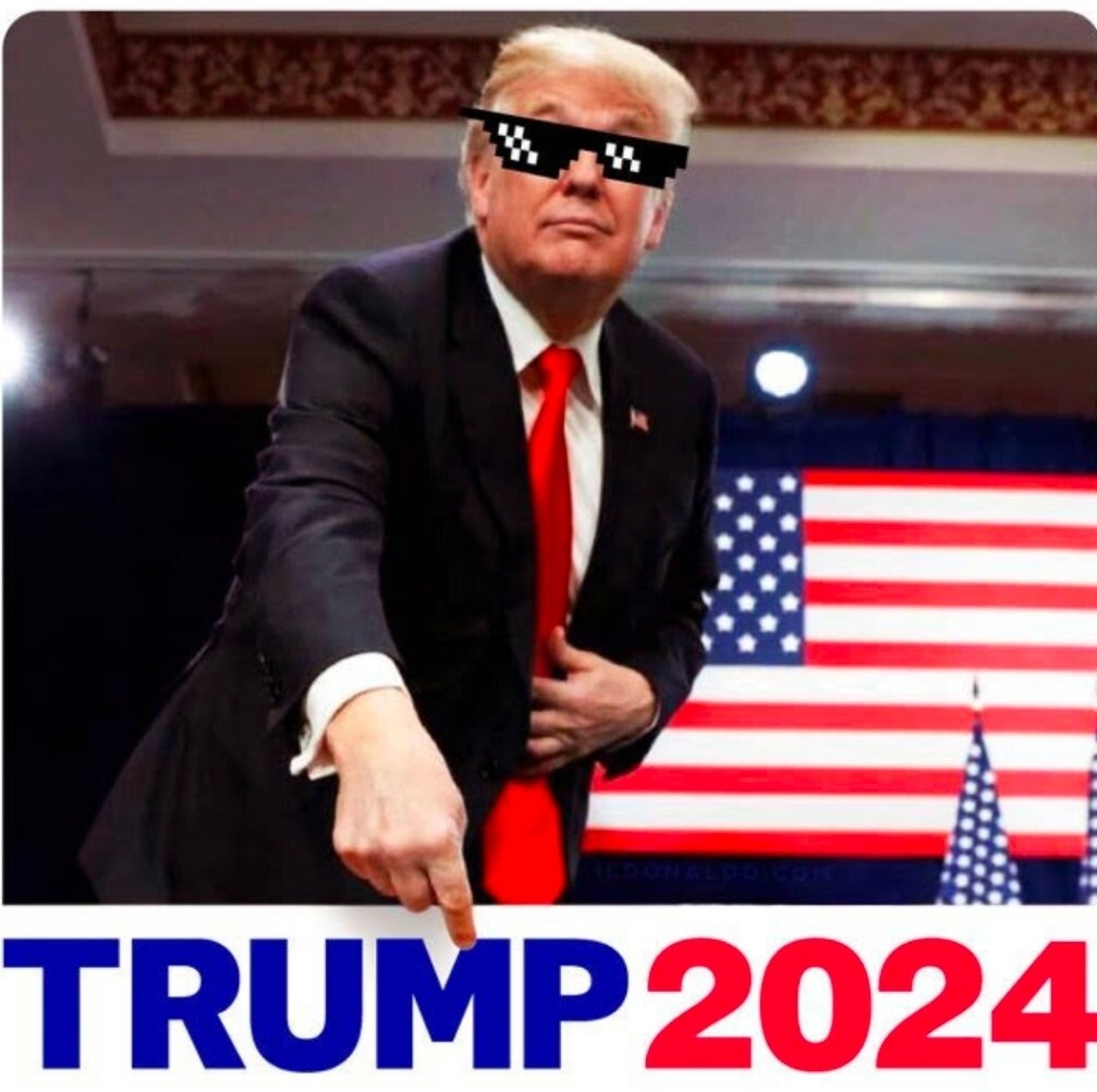 TRUMP 2024 MAGA – STICKERS VOTE FOR THE DON GODFATHER PARODY