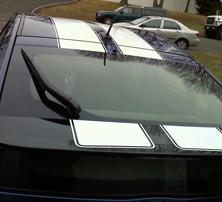 11″ Racing Stripes vinyl DECAL kit custom fit any auto