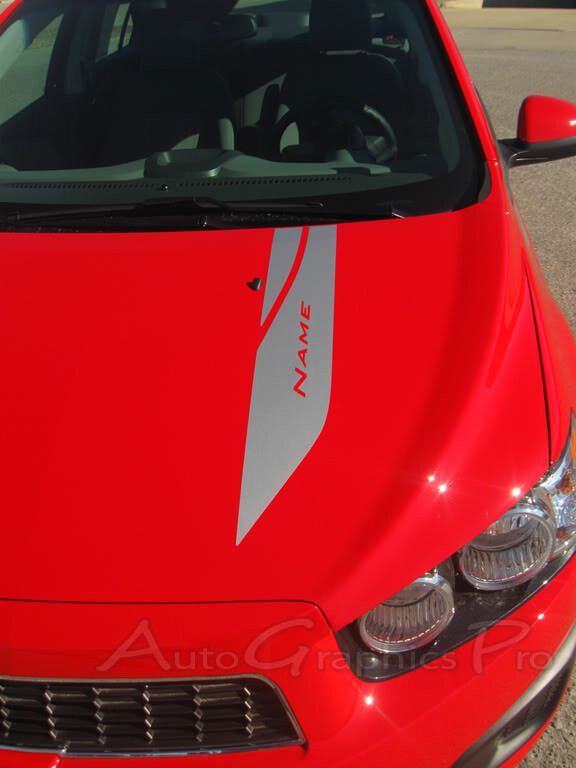 Sweep Hood Racing Vinyl Graphics Kit Decals Stripes fits 2012-2016 Chevy Sonic