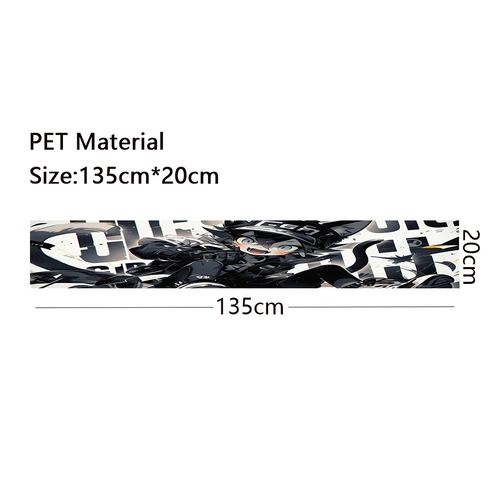 Anime Boy Girl Car Auto Front Windshield Gear Sunshade Decorative Decals