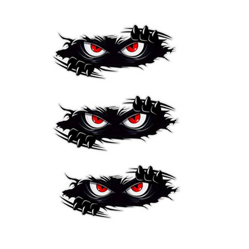 Angry Eyes Monster Graphics Sticker Waterproof Fade-resistant Bumper Trim Decal