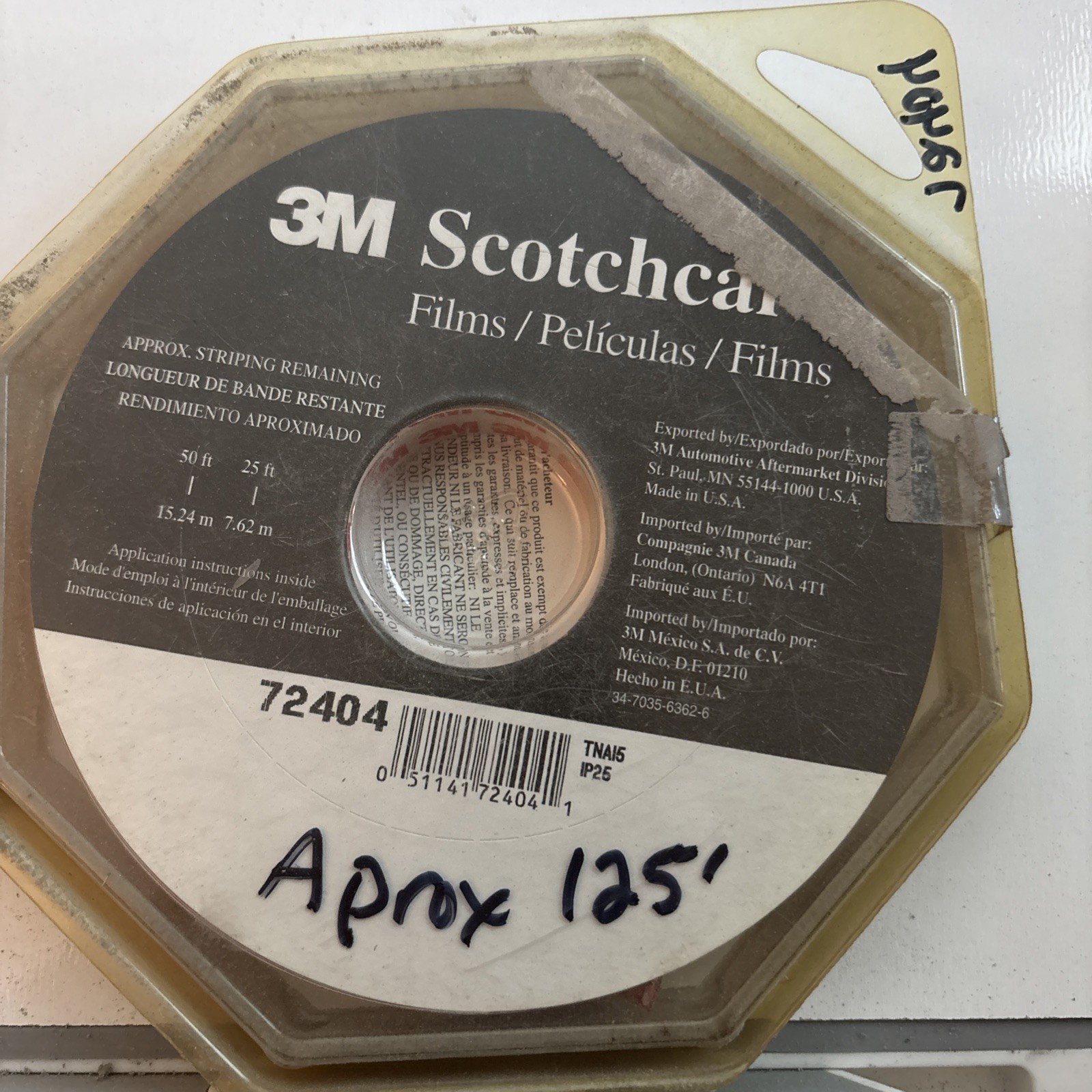 3M Scotchcal 724054 Red Striping Automotive Tape 1/2″ X 125’ (Aprox)