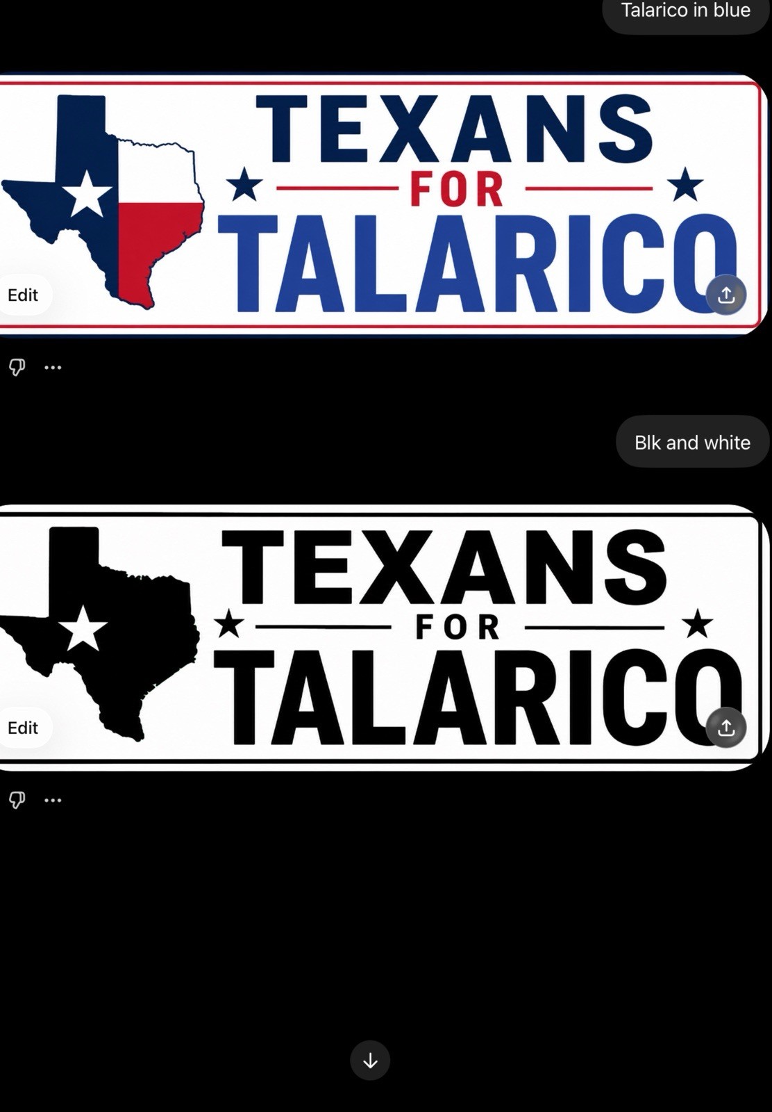 3 X 9.5 Decal Stickers..Black And White 2.50…Color 3.00