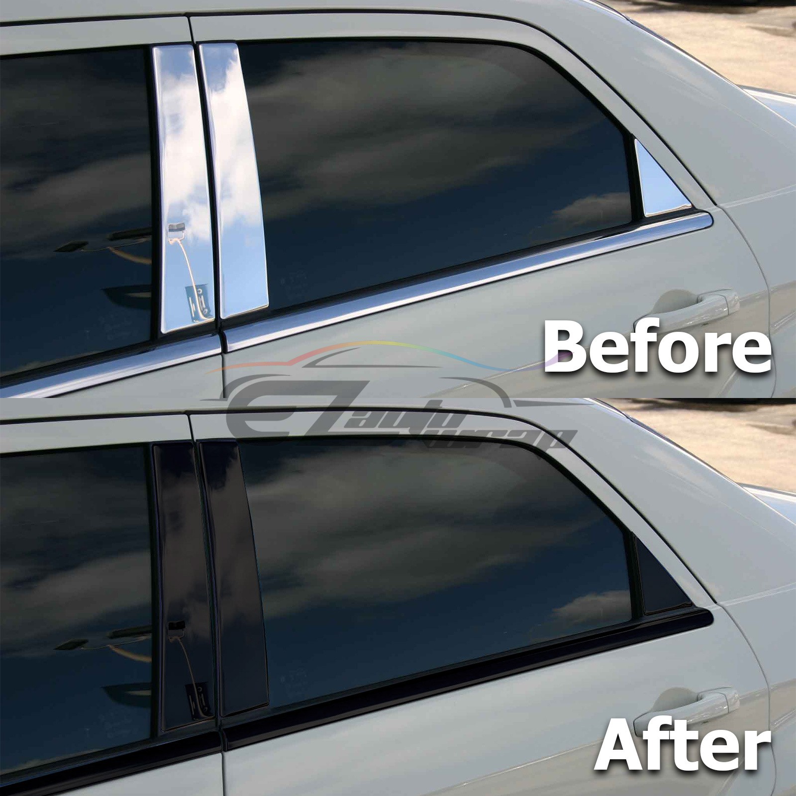 3M 2080 Black Out Chrome Delete1 Vinyl Wrap Car Decal Door Window Trim Sticker