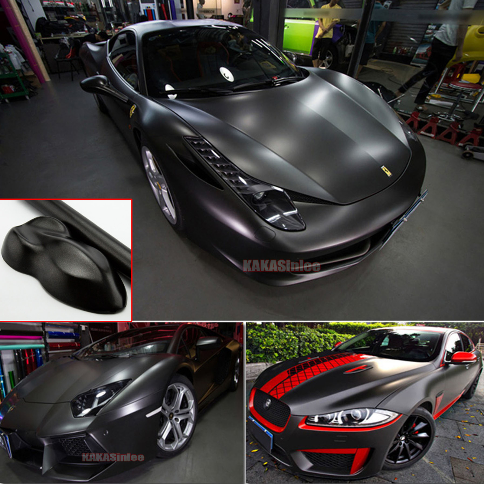 Air Release / Black Whole Car Pearl Metal Satin Chrome Vinyl Wrap Sticker HDUS