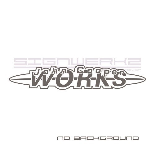 John Cooper Work Decal Sticker Euro Racing mod countryman mini cooper s Pair