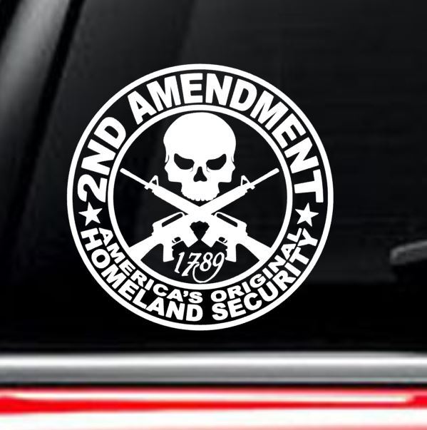 2ND AMENDMENT GUN* vinyl decal sticker Truck Diesel car hunting funny