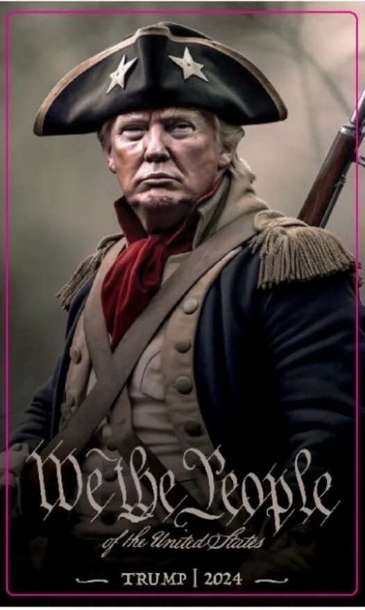 WE THE PEOPLE 1776 TRUMP 2024 STICKERS GEORGE WASHINGTON Made in USA 🇺🇸