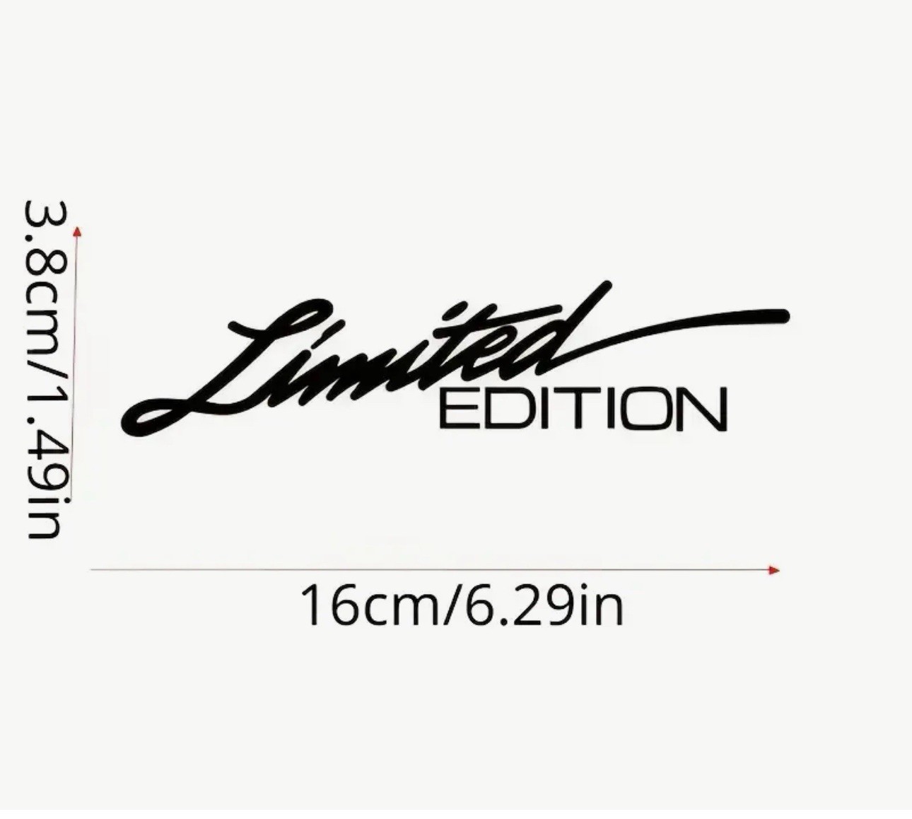 Holographic Limited Edition 6” Laser Decal Sticker Reflective Multicolor 2PC Set