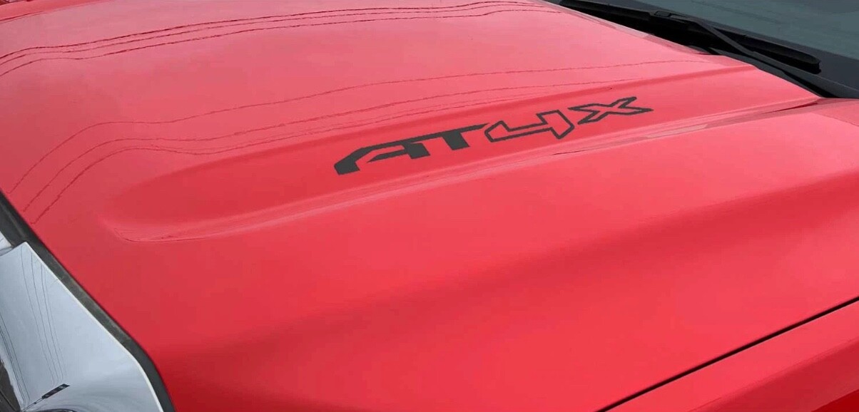 GMC Sierra AT4X Hood Lettering Decals 2019-2025 Set of 2
