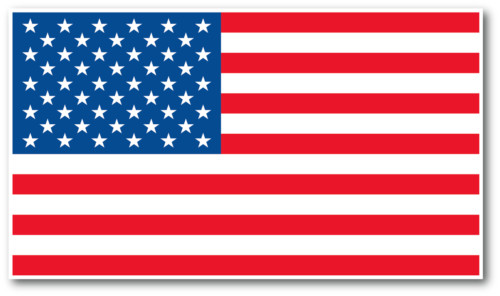 SUPER LARGE AMERICAN FLAG DECAL STICKER 50″ X 28″ HIGH QUALITY OUTDOOR DURABLE