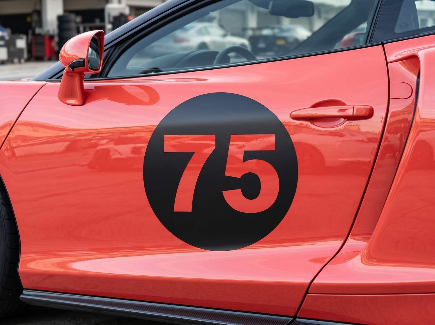 Custom 15″ Racing Number Round Decals Pair Vinyl Stickers for Cars and Trucks