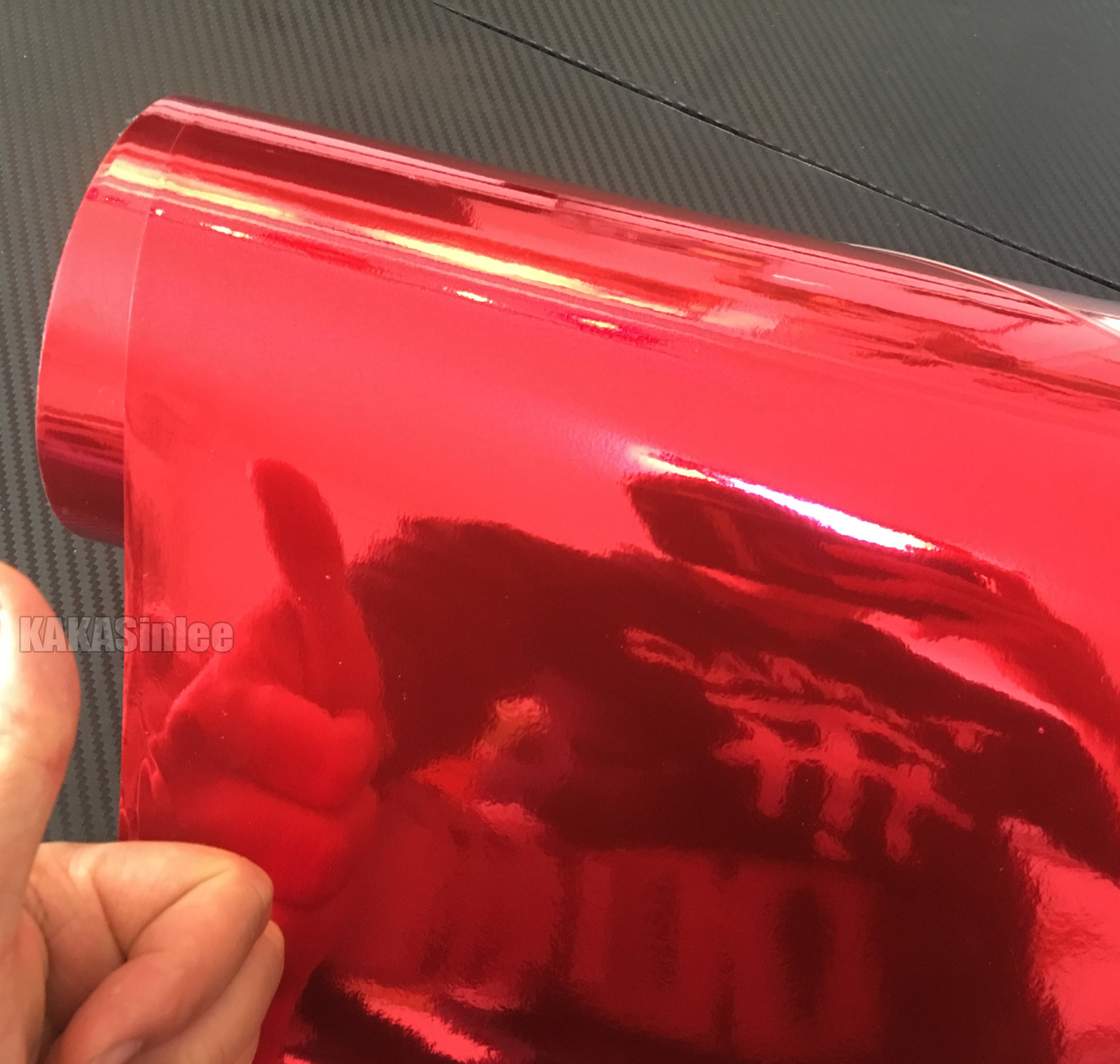 Air Release Car Part Glossy Mirror Chrome Bright Vinyl Wrap Sticker Flexible AB