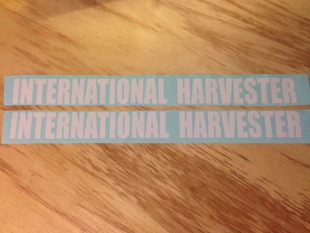 TWO 40″ X 3.75″ INTERNATIONAL HARVESTER DECAL STICKER DIESEL TRUCK ANY COLOR