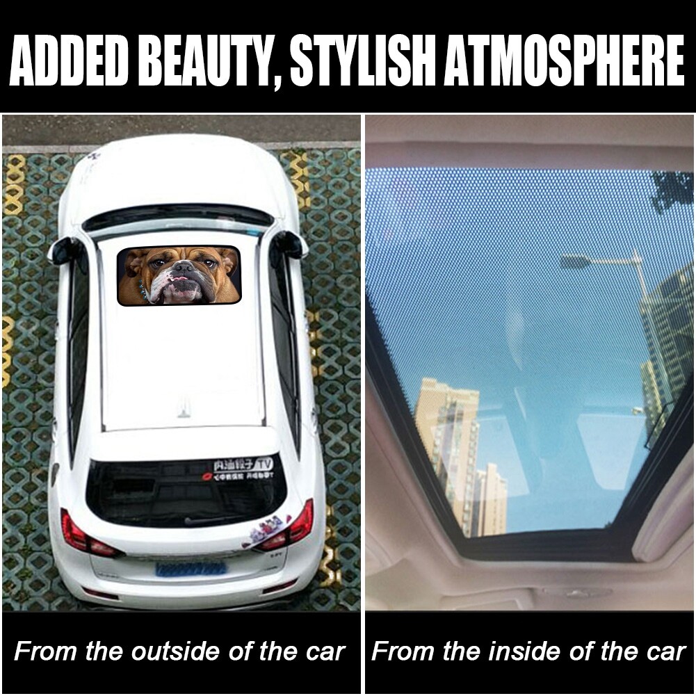 Vehicles Sunroof Window Vinyl Film Glass Sticker Decals PVC Car Cover Wrap Cute