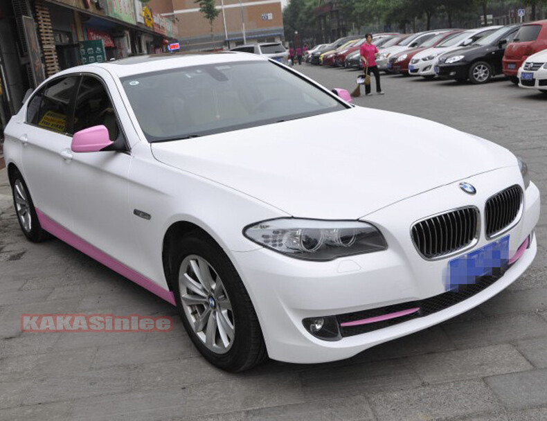 White Stretch Matte Dull Finish PVC Car Vinyl Wrap Sticker Film Bubbles Free US